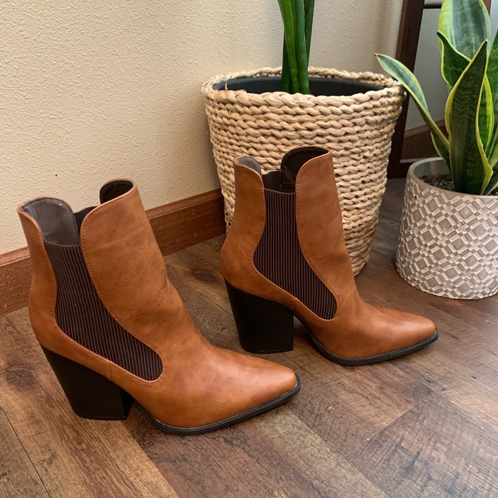 Brown Vegan Booties